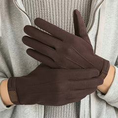 Winter Warm Suede Touch Screen Driving Glove Men Women