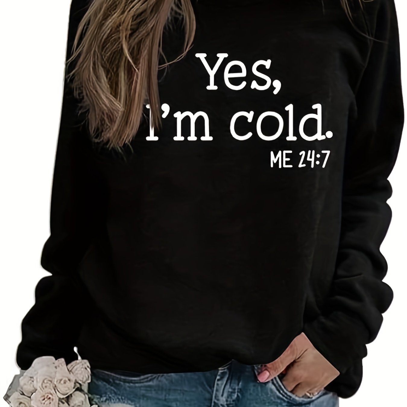 Women's Letter Graphic Fleece Sports Sweatshirt