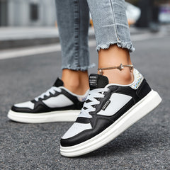 Thick Sole Lace-Up Skate Shoes Women's Sports Sneakers