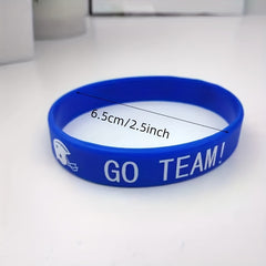 Rugby Silicone Sport Bracelet Waterproof Reusable Wear Resistance Wristband