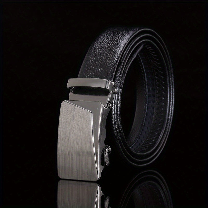 High Leather Men's Belt Business Casual Sports Car Automatic Buckle Belt
