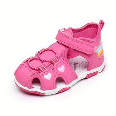 Kids Sandals Hook & Loop Fastener Non Slip Beach Shoes Boys & Girls