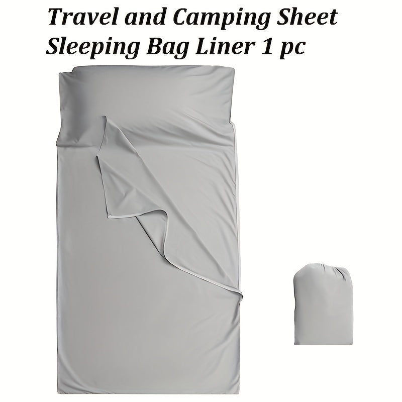 1pc Ultralight Sleeping Bag Liner for Adults - Camping, Travel, Hostels