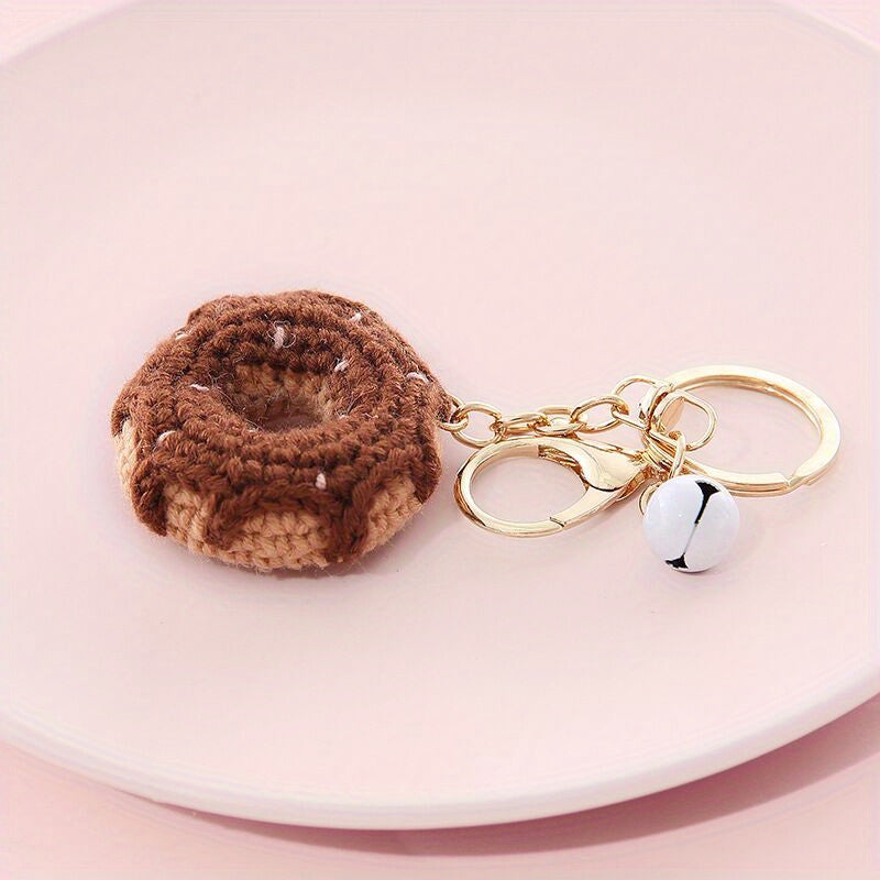 Macrame Boho Knit Keychain Watermelon Doughnuts Car Key Chain