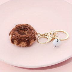 Macrame Boho Knit Keychain Watermelon Doughnuts Car Key Chain