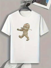 Mummy Print Men's Tee for Halloween