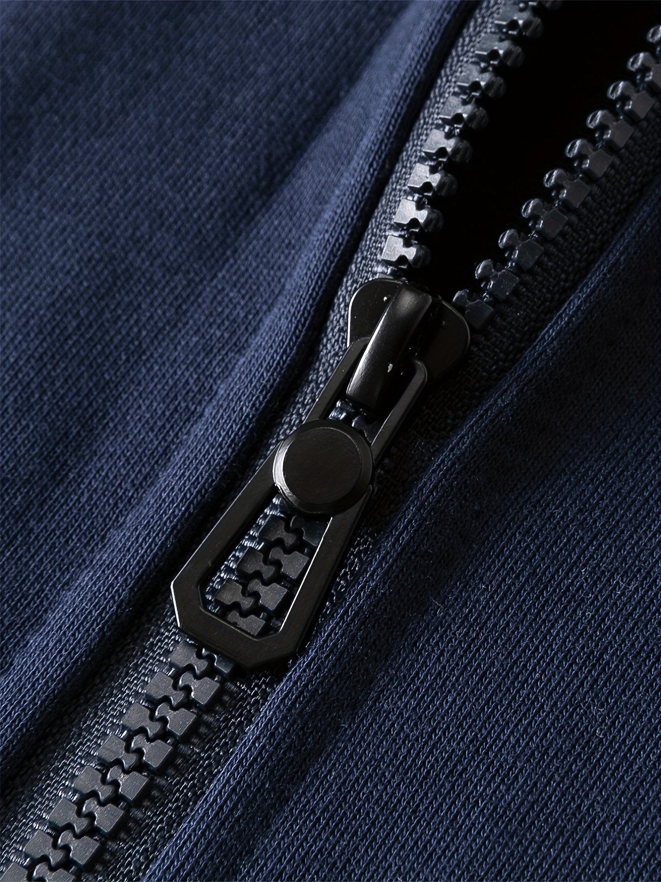 Hooded Sweatshirt with Full Zipper and Drawstring