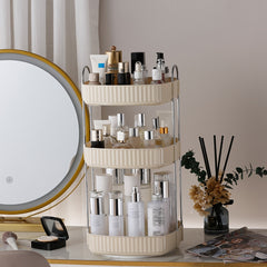 360 Rotating Makeup Organizer for Vanity Skincare Clear Make Up Storage