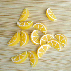 2pcs Mini Orange Slices DIY Cream Glue Material Pack