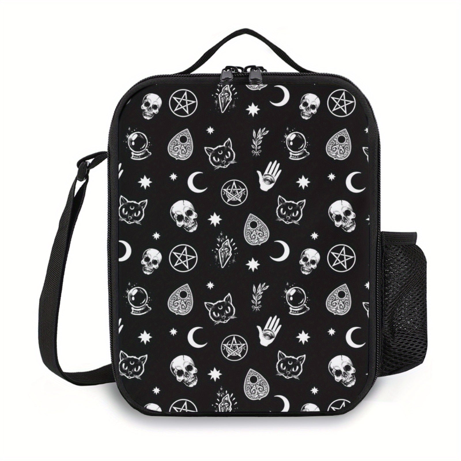 Funny Skeleton Insulated Lunch Bag Ice Pack Waterproof Picnic Bag