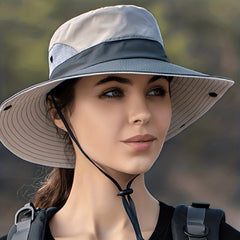 Foldable Sun Hat for Women with UV Protection and Ponytail Hole