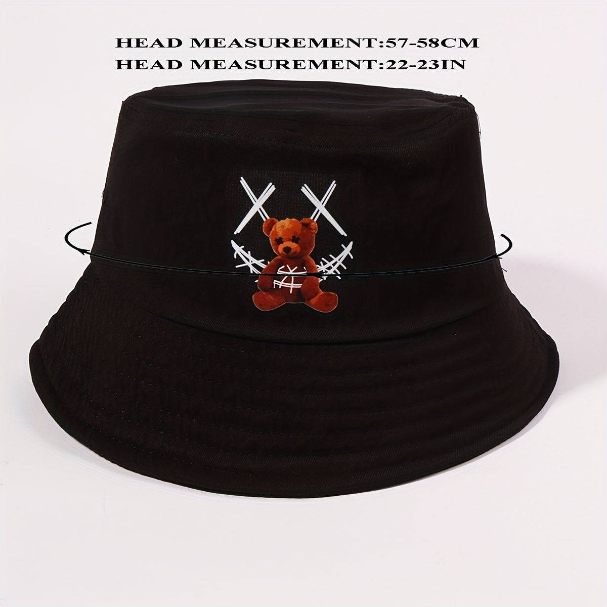 Smiling Face Bear Bucket Hat for Women