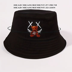 Smiling Face Bear Bucket Hat for Women