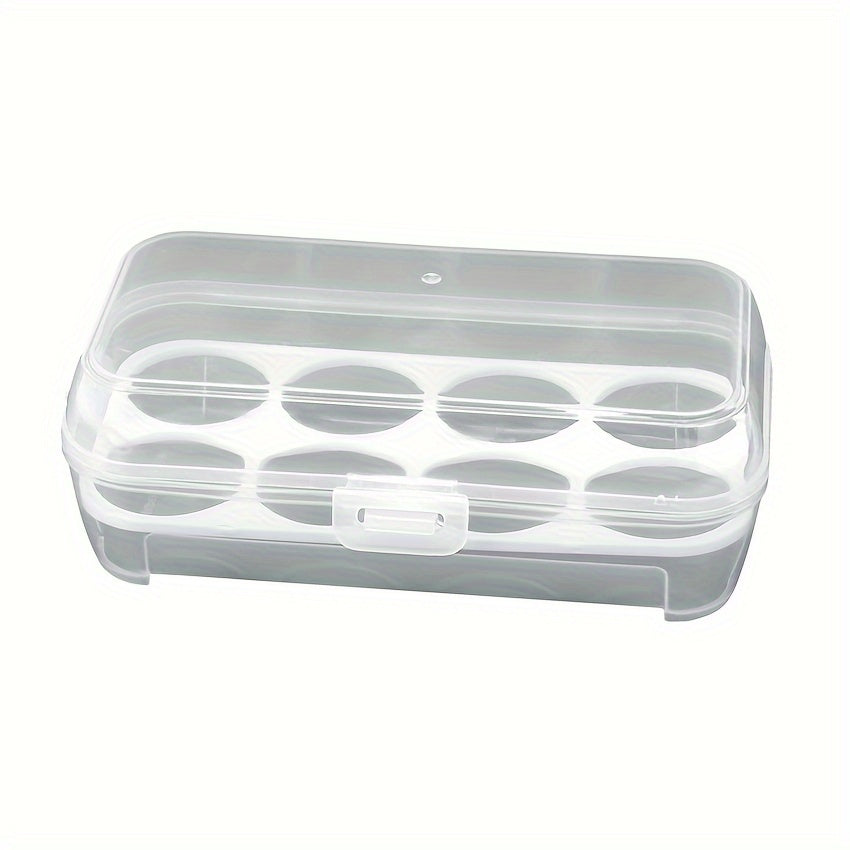 8 Grid Egg Holder Container Portable Storage Box for Camping
