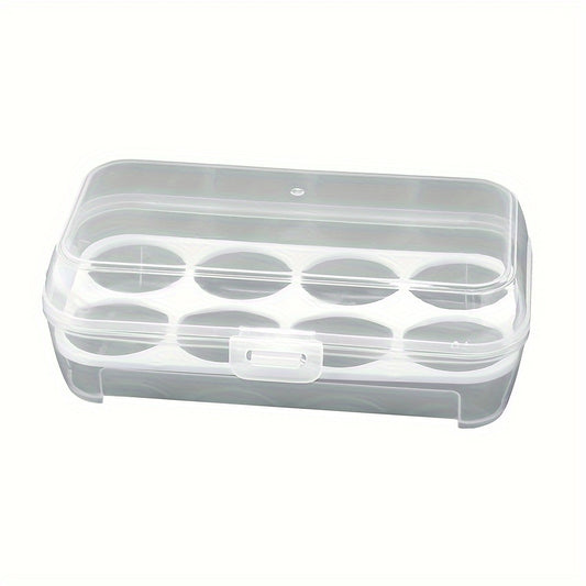 8 Grid Egg Holder Container Portable Storage Box for Camping