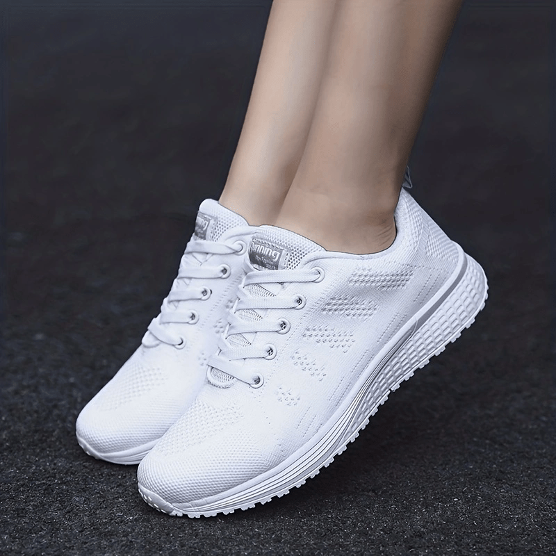 Women's Breathable Lace Up Walking Shoes Lightweight Sneakers