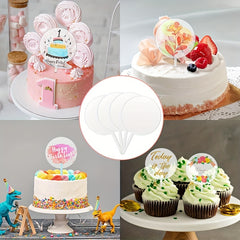 20Pcs DIY Acrylic Cake Toppers Blanks for Weddings Birthday Party