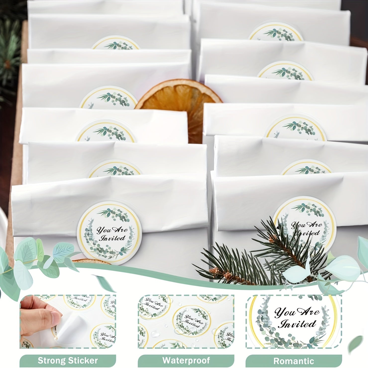 960pcs Invitation Envelope Seals for Wedding Party Bridal Birthdays Graduation