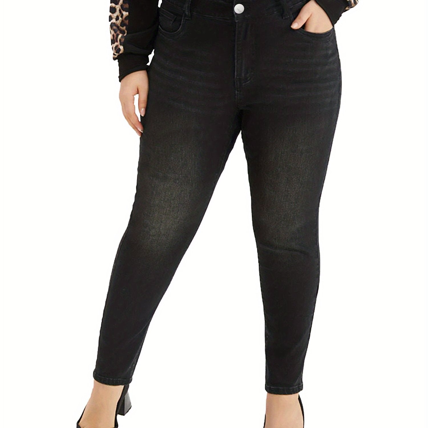 High Rise Stretch Skinny Jeans