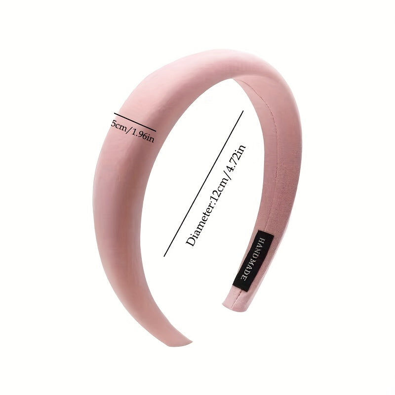 Sweet Wide Non-slip Hair Hoop for Girls - Face Washing Sports Yoga Headwear
