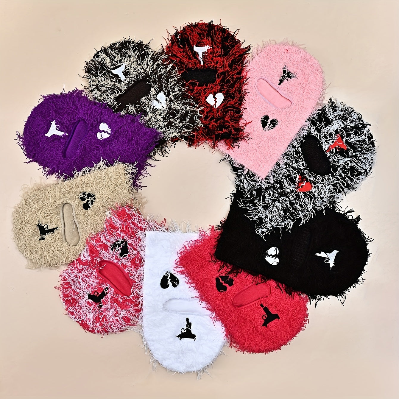 Outdoor Furry Beanie Street Mask