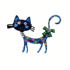 Dripping Cat Brooch Enamel Pin for Girls