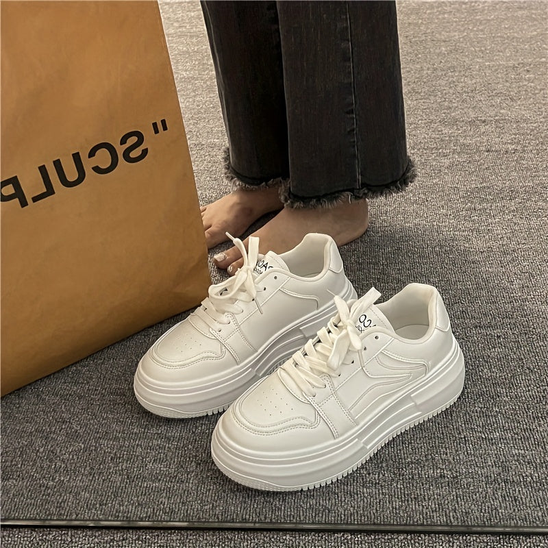Platform Skate Shoes Lace Up Low Top Sneakers