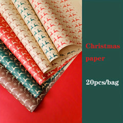 Christmas Gift Wrapping Paper Deer Tissue Paper Bouquet Supplies