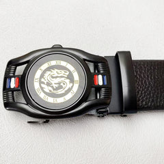 Men's Belt Dragon Clocks Sports Car Automatic Buckle Belt