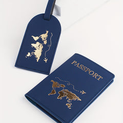Passport Clip Luggage Tag Travel Set 2 piece Set