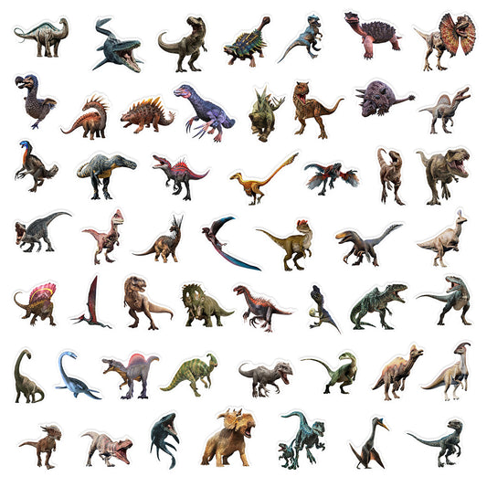 Dinosaur Doodle Stickers 50pcs Waterproof Decals for Laptop Water Bottles Helmet