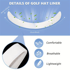 10pcs Baseball Cap Sweat Stickers Neck Antiperspirant Disposable Pads