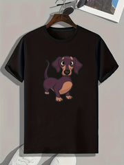 Dog Print Men's Graphic T shirt Casual Comfy Tees For Summer Mens Clothing