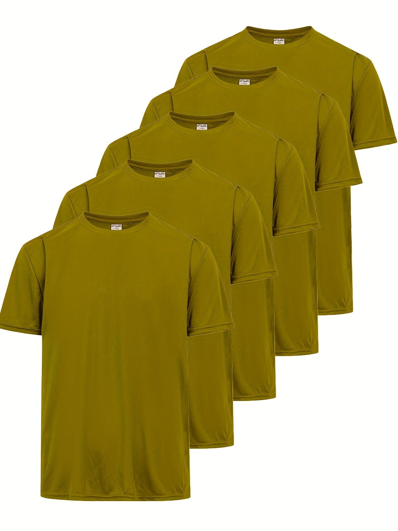 5pcs Men's T Shirt Bundle for Summer Activities
