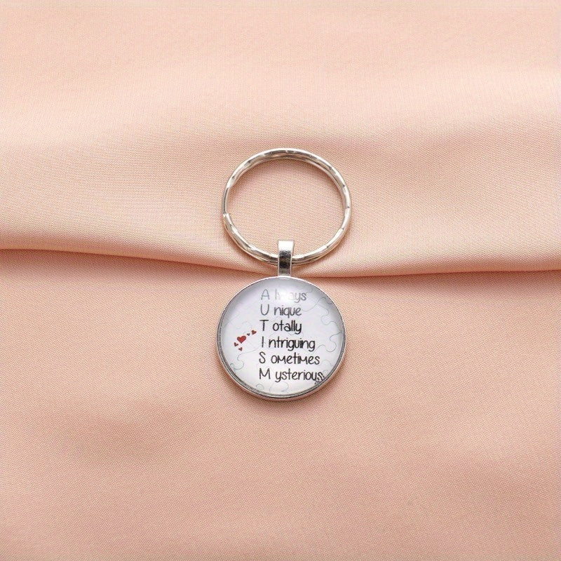Vintage Keychain Necklace English Charm for Bags Wallets Accessories