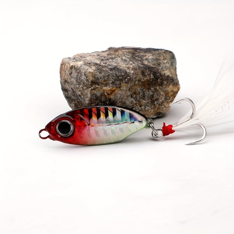 10g Metal Jig With Treble Hook Fishing Bait