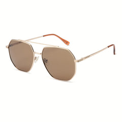 Polarized Aviator Sunglasses Men Golden Frame UV400 Protection