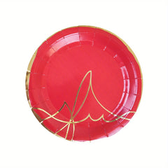 8pcs Disposable Plates for Dinner, Dessert - Birthday Party Decor