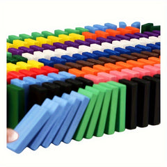 120pc Wooden Domino Building Blocks Set w/ Storage Bag