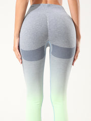 Gradient High Waist Yoga Leggings Fitness Workout Pants