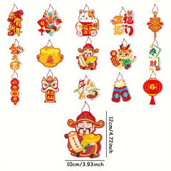 15pcs Spring Dragon Hanging Ornament Decoration