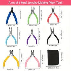 8pcs Jewellery Pliers Kit for Repairs and Crafts