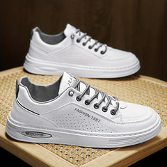 Men's Skate Shoes Grip Lace up Sneakers