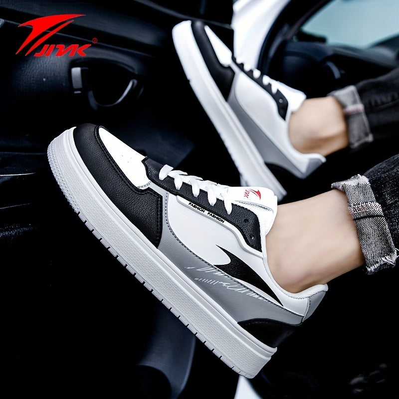 Men's Colorblock Lace-up Front Skate Shoes Sporty Outdoor Casual Sneakers