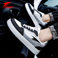 Men's Colorblock Lace-up Front Skate Shoes Sporty Outdoor Casual Sneakers