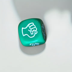 6pcs Acrylic Dice Rock Paper Scissors Finger Guessing Game