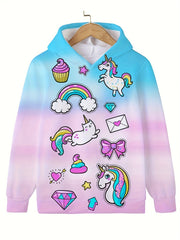 Unicorn Graphic Hoodie Sweatshirt for Kids