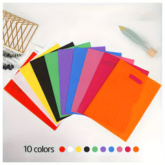 10pcs Plastic Party Gift Bags for Various Occasions