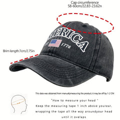 Adjustable Sunshade Baseball Cap American Flag Outdoor Sport