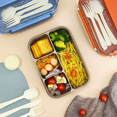 Leakproof Bento Box with Cutlery and Sauce Box for Lunch